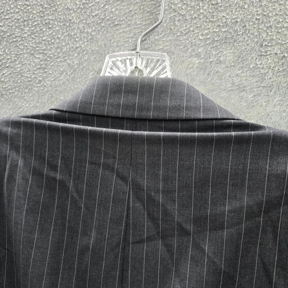 Ralph Ralph Lauren‎ Men Jacket 44 Gray Striped Blazer 2 Button Wool